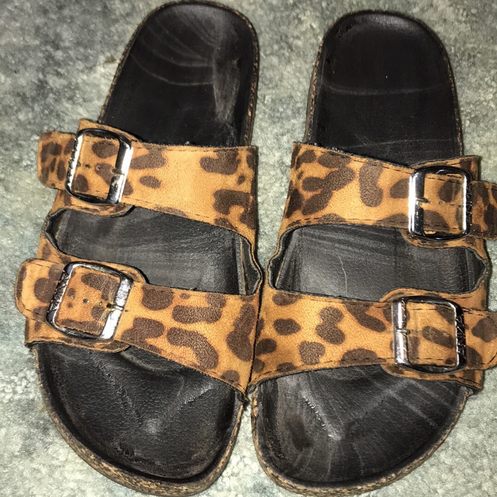 Leopard sandals